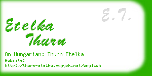 etelka thurn business card